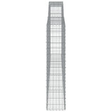 Arched Gabion Basket 400x30x140/160 cm Galvanised Iron