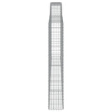 Arched Gabion Basket 400x30x180/200 cm Galvanised Iron