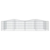 Arched Gabion Raised Bed 200x100x50 cm Galvanised Iron