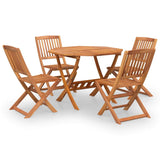 5 Piece Garden Dining Set Solid Wood Acacia