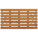 7 Piece Folding Bistro Set Solid Wood Acacia and Steel