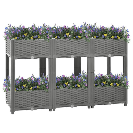 Raised Bed 120x40x71 cm Polypropylene