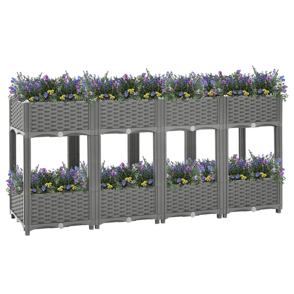 Raised Bed 160x40x71 cm Polypropylene