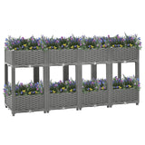 Raised Bed 160x40x71 cm Polypropylene