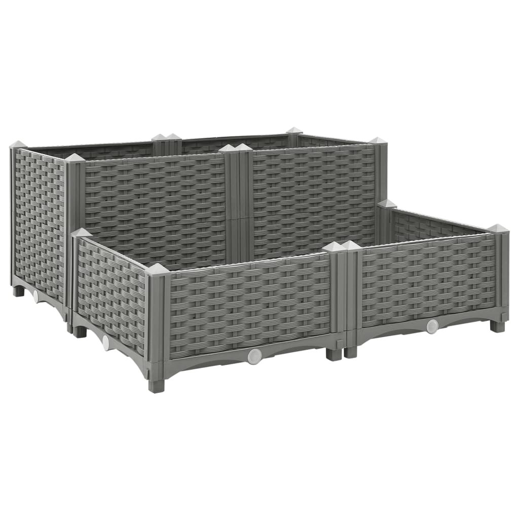 Raised Bed 80x80x38 cm Polypropylene