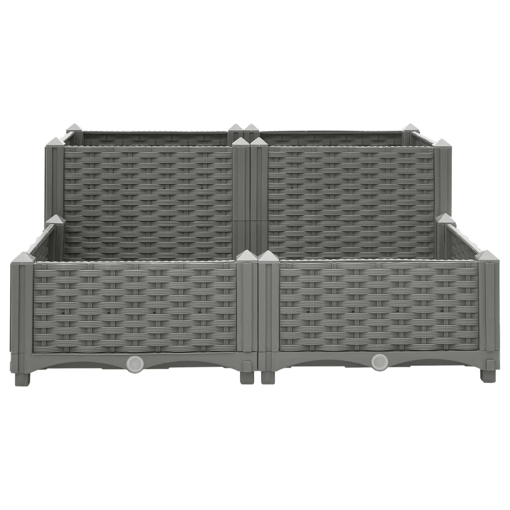 Raised Bed 80x80x38 cm Polypropylene