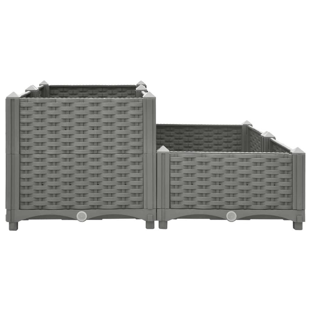 Raised Bed 80x80x38 cm Polypropylene