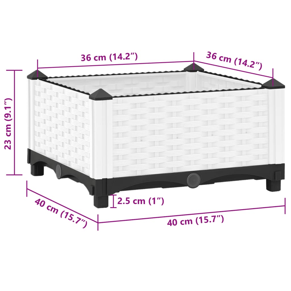 Raised Bed 40x40x23 cm Polypropylene