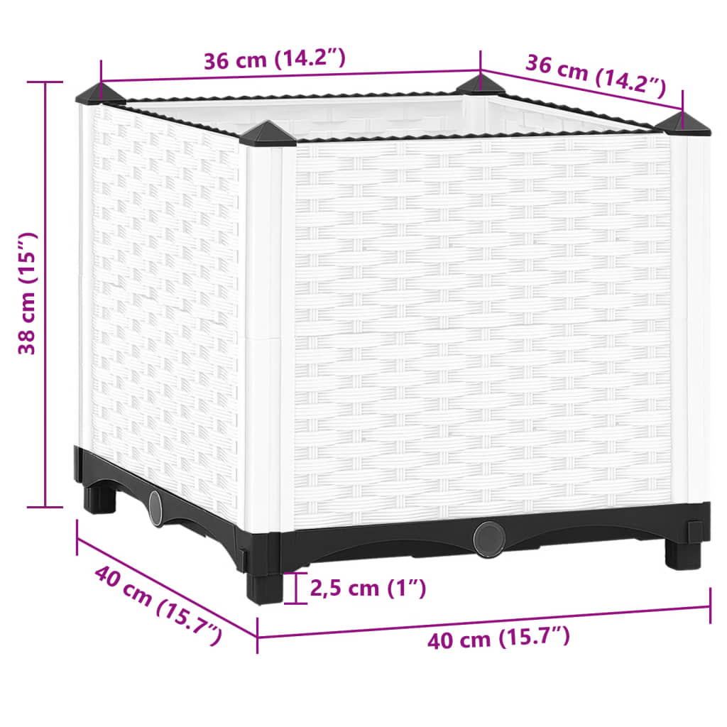 Raised Bed 40x40x38 cm Polypropylene