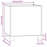 Planter with Legs Rusty 30x30x30 cm Corten Steel