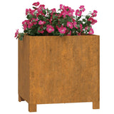 Planter with Legs Rusty 42x40x43 cm Corten Steel