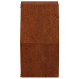 Wall Planters 2 pcs Rusty Corten Steel 30x10x25 cm