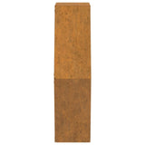 Wall Planters 2 pcs Rusty Corten Steel 46x10x40 cm