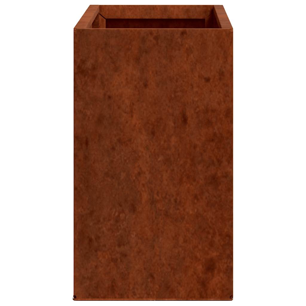 Wall Planters 2 pcs Rusty Corten Steel 53x10x17 cm