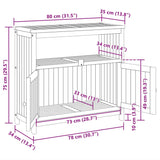 Garden Console Table 80x35x75 cm Solid Wood Acacia