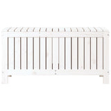 Garden Storage Box White 108x42.5x54 cm Solid Wood Pine
