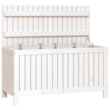 Garden Storage Box White 115x49x60 cm Solid Wood Pine