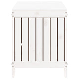Garden Storage Box White 115x49x60 cm Solid Wood Pine
