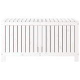 Garden Storage Box White 121x55x64 cm Solid Wood Pine