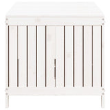 Garden Storage Box White 147x68x64 cm Solid Wood Pine