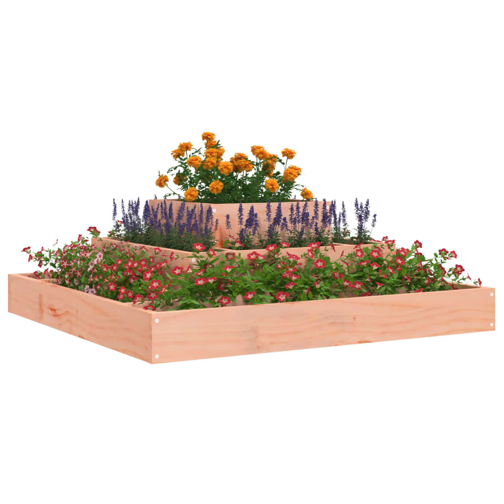 Planter 80x80x27 cm Solid Wood Douglas