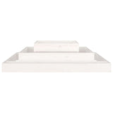 Planter White 110x110x27 cm Solid Wood Pine