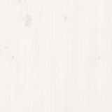 Planter White 110x110x27 cm Solid Wood Pine