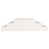 Planter White 110x110x27 cm Solid Wood Pine