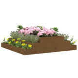 Planter Honey Brown 110x110x27 cm Solid Wood Pine