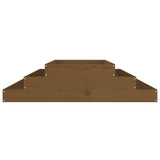 Planter Honey Brown 110x110x27 cm Solid Wood Pine