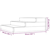Planter 78x78x27 cm Solid Wood Douglas
