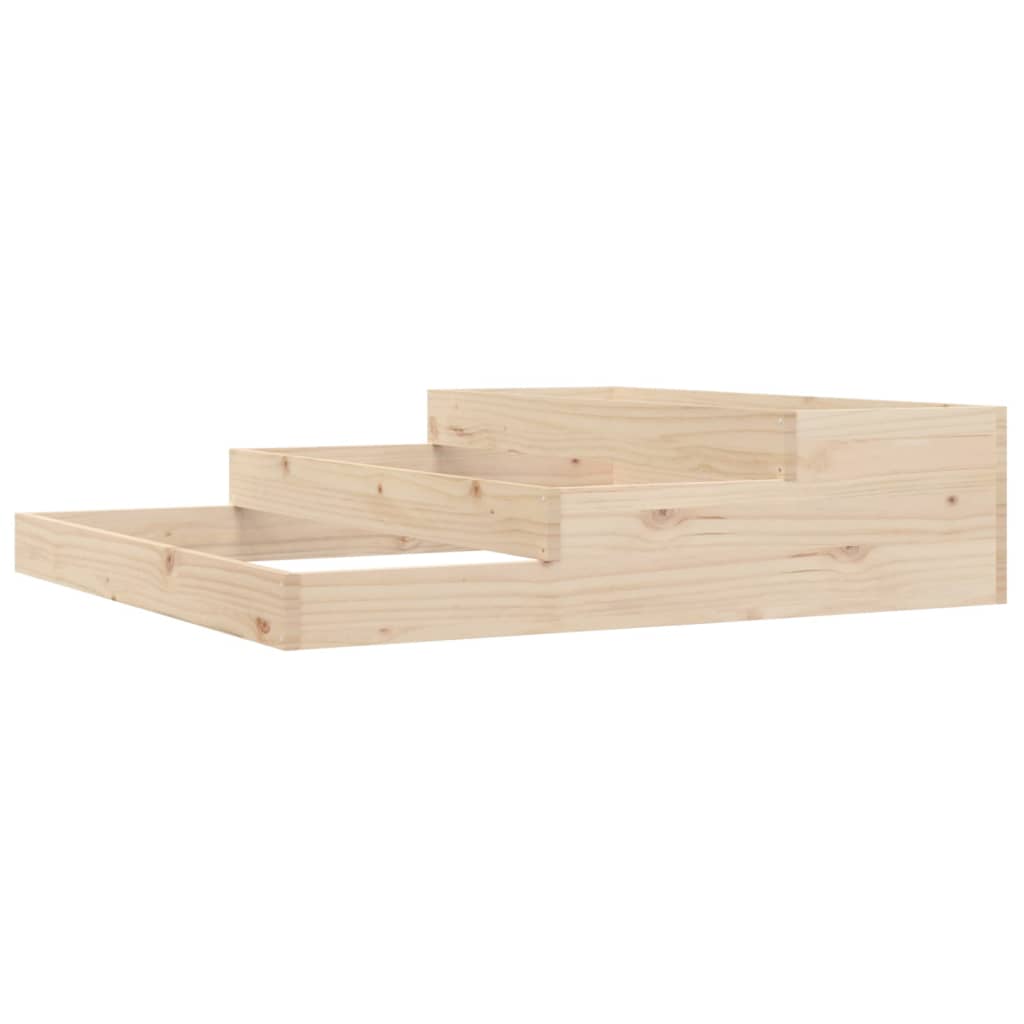 Planter 107x107x27 cm Solid Wood Pine