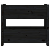 Planter Black 77x25x66 cm Solid Wood Pine