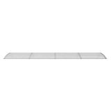 Door Canopy Grey and Transparent 350x75 cm Polycarbonate