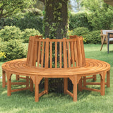 vidaXL Round Tree Bench Ø208 cm Solid Wood Eucalyptus