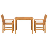 Garden Dining Set 3 pcs Brown 90 x 90 x 74 cm Solid acacia wood