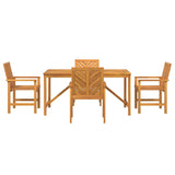 Garden Dining Set 5 pcs Brown Solid acacia wood