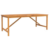 Garden Dining Set 5 pcs Brown Solid Acacia Wood