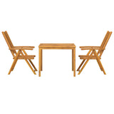 Garden Dining Set 3 pcs Brown 90 x 90 x 74 cm Solid acacia wood