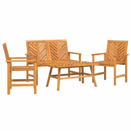 Garden Lounge Set 2 pcs Brown Solid Acacia wood
