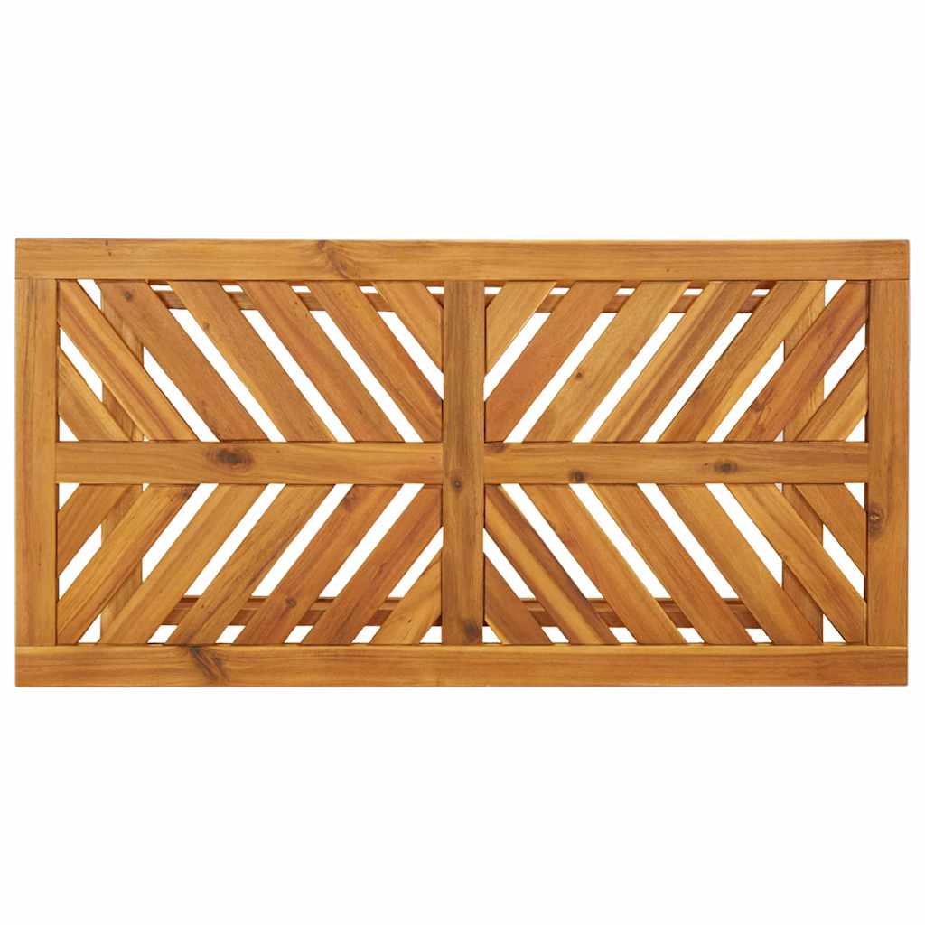 Garden Lounge Set 2 pcs Brown Solid Acacia wood