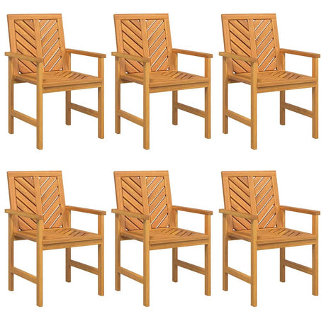 Garden Dining Chairs 6 pcs Brown 59 x 62.5 x 89 cm