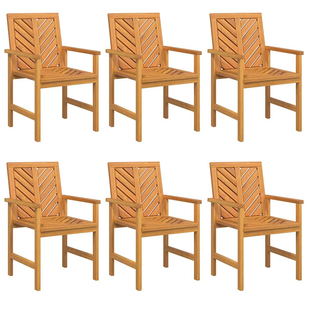 Garden Dining Chairs 6 pcs Brown 59 x 62.5 x 89 cm