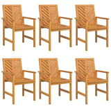 Garden Dining Chairs 6 pcs Brown 59 x 62.5 x 89 cm