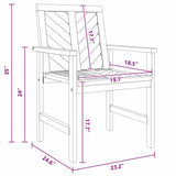 Garden Dining Chairs 6 pcs Brown 59 x 62.5 x 89 cm