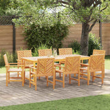 Garden Dining Chairs 8 pcs Brown 59 x 62.5 x 89 cm