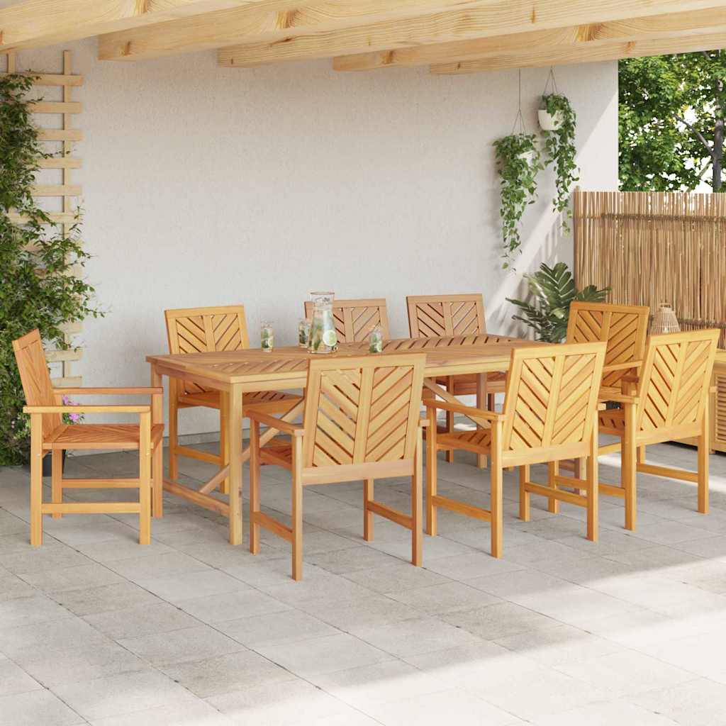 Garden Dining Chairs 8 pcs Brown 59 x 62.5 x 89 cm