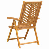 Reclining Chair 4 pcs Brown 57 x 71 x 90cm Wood