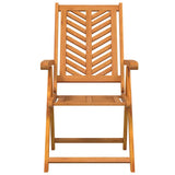 Reclining Chair 4 pcs Brown 57 x 71 x 90cm Wood