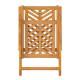 Reclining Garden Chairs 3 pcs Solid Wood Acacia